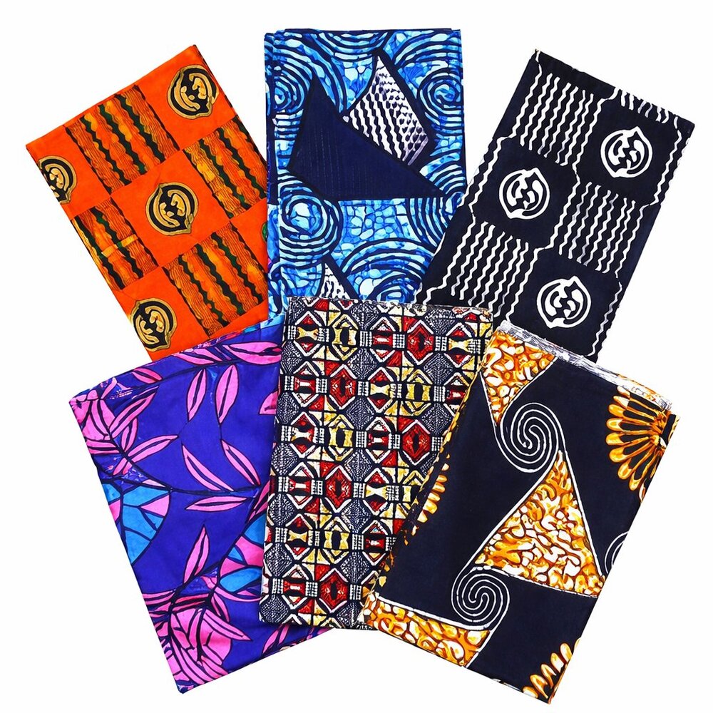Set Of 6 Scarves African Scarves Cotton African Prints Assorted Scarves